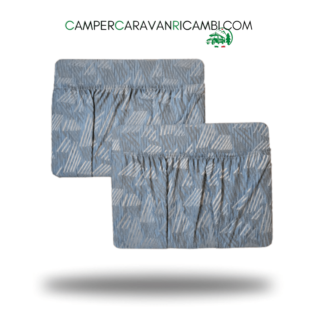 COPPIA TASCHE IN TESSUTO BLU PER CAMPER ARCA INIZI ANNI 2000 - campercaravanricambi.com