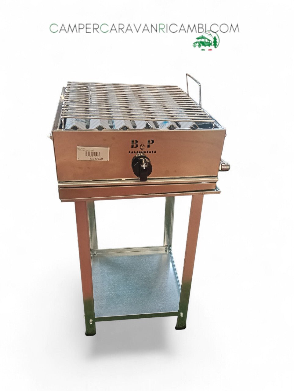 BARBECUE A GAS BEP 1 FUOCO INOX (BEP01) - campercaravanricambi.com