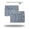 COPPIA TASCHE IN TESSUTO BLU PER CAMPER ARCA INIZI ANNI 2000 - campercaravanricambi.com