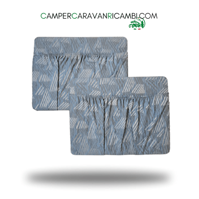 COPPIA TASCHE IN TESSUTO BLU PER CAMPER ARCA INIZI ANNI 2000 - campercaravanricambi.com