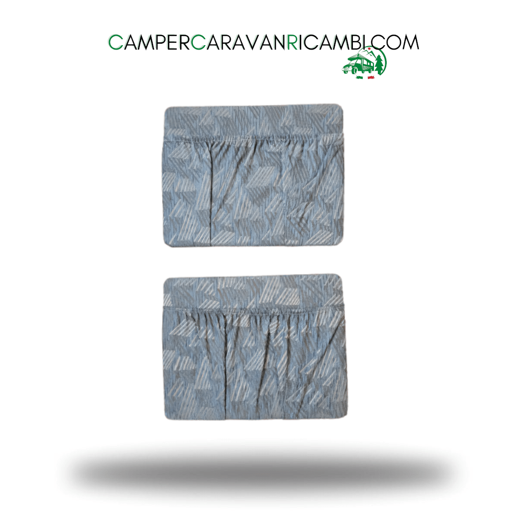 COPPIA TASCHE IN TESSUTO BLU PER CAMPER ARCA INIZI ANNI 2000 - campercaravanricambi.com