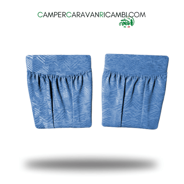 COPPIA TASCHE SAGOMATE SPECULARI TESSUTO BLU PER CAMPER ARCA PRIMI ANNI 2000 (TA - 00945) - campercaravanricambi.com