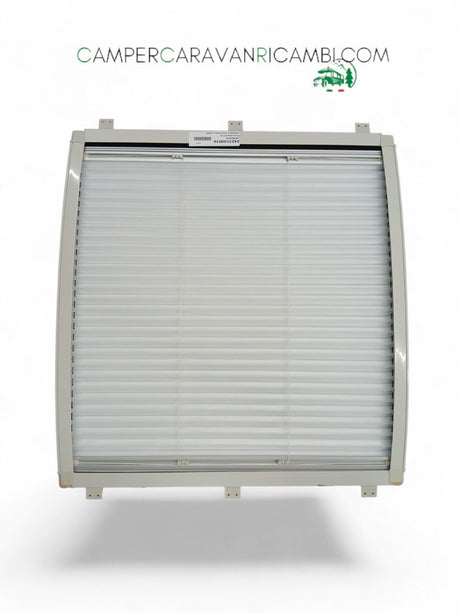 CORNICE CURVA CON OSCURANTE PLISSETTATO HOBBY (2423100016) - campercaravanricambi.com