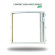 CORNICE INTERNA FINESTRA ANTERIORE CON OSCURANTE E ZANZARIERA PLISSETTATI PER CARAVAN HOBBY DAL 2016 AL 2025 (2423100016) - campercaravanricambi.com