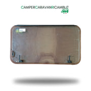 FINESTRA A COMPASSO MARRONE/FUMÉ PER CAMPER ARCA ANNI '90 (C555708) - campercaravanricambi.com