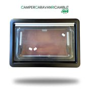 FINESTRA DOMETIC SEITZ COMPLETA DI CORNICE ESTERNA ED INTERNA CON OSCURANTE E ZANZARIERA (28002.AC.95) - campercaravanricambi.com