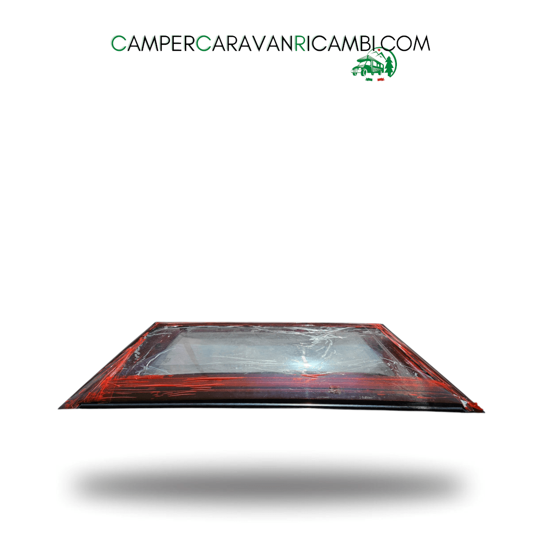 FINESTRA FRONTALE NERA IN PLEXIGLASS PER CARAVAN HOBBY DAL 2009 AL 2013 DELLA POLYASTIC (HOB 2412330009) - campercaravanricambi.com