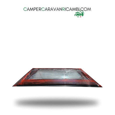 FINESTRA FRONTALE NERA IN PLEXIGLASS PER CARAVAN HOBBY DAL 2009 AL 2013 DELLA POLYASTIC (HOB 2412330009) - campercaravanricambi.com