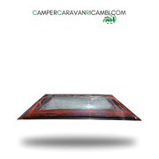 FINESTRA FRONTALE NERA IN PLEXIGLASS PER CARAVAN HOBBY DAL 2009 AL 2013 DELLA POLYASTIC (HOB 2412330009) - campercaravanricambi.com