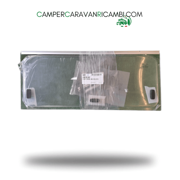 FINESTRA IN PLEXIGLASS COMPLETA DI BRACCETTI E MANIGLIETTE COMPATIBILE CON FINESTRE MARCA DOMETIC SEITZ S4/S5 (44058.40) - campercaravanricambi.com