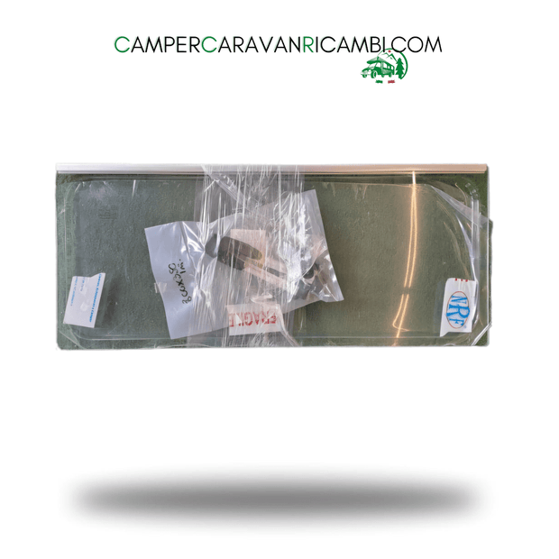 FINESTRA IN PLEXIGLASS COMPLETA DI BRACCETTI E MANIGLIETTE COMPATIBILE CON FINESTRE MARCA DOMETIC SEITZ S4/S5 (44058.40) - campercaravanricambi.com
