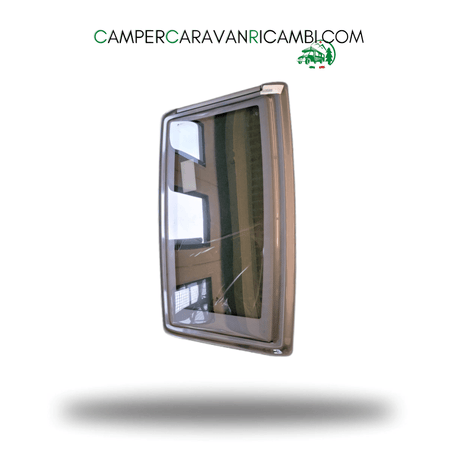 FINESTRA IN PLEXIGLASS CON BORDO GRIGIO PER CAMPER HOBBY DAL 2007 AL 2008 (2413610007) - campercaravanricambi.com
