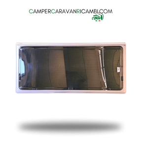 FINESTRA IN PLEXIGLASS CON BORDO GRIGIO PER CARAVAN FENDT FINE ANNI '90 - campercaravanricambi.com