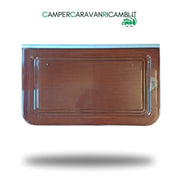 FINESTRA IN PLEXIGLASS FUMÉ/MARRONE MARCA ROXITE PER CAMPER ANNI '80 - campercaravanricambi.com