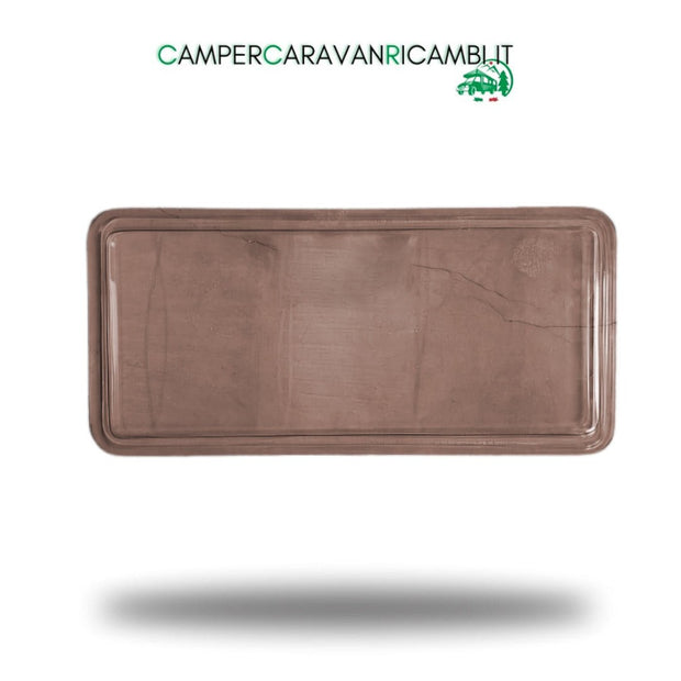 FINESTRA IN PLEXIGLASS MARRONE/FUMÉ FISSA PER CAMPER ARCA ANACONDA ANNI '80/'90 - campercaravanricambi.com