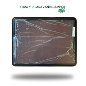 FINESTRA IN PLEXIGLASS NERA FISSA PER CAMPER E CARAVAN HOBBY FINE ANNI '90 (243010) - campercaravanricambi.com