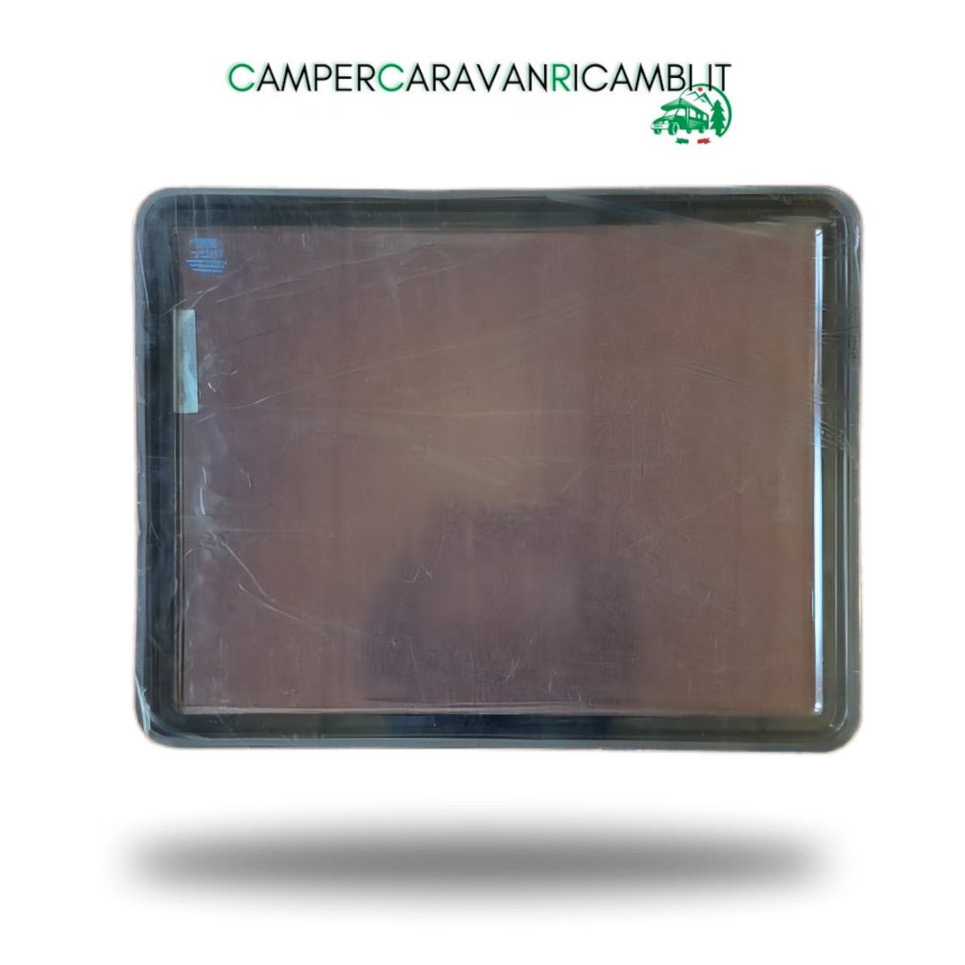 FINESTRA IN PLEXIGLASS NERA FISSA PER CAMPER E CARAVAN HOBBY FINE ANNI '90 (243010) - campercaravanricambi.com