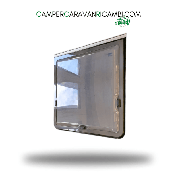 FINESTRA IN PLEXIGLASS OPALINA BAGNO PER CAMPER ELNAGH ANNI '90. MOD. PARAPRESS F86 - campercaravanricambi.com