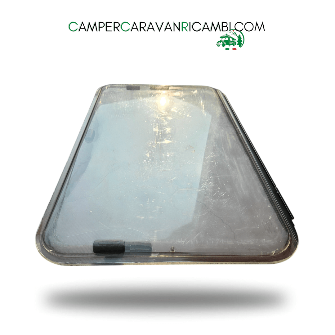 FINESTRA IN PLEXIGLASS S7 CON PROFILO AGGANCIO NERO E ANGOLI STONDATI DOMETIC SEITA - campercaravanricambi.com