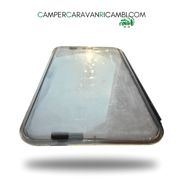 FINESTRA IN PLEXIGLASS S7 CON PROFILO AGGANCIO NERO E ANGOLI STONDATI DOMETIC SEITA - campercaravanricambi.com