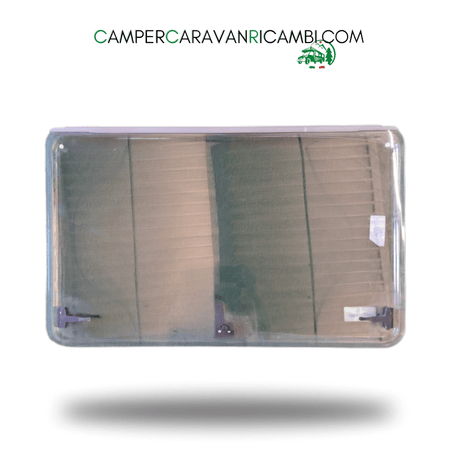FINESTRA IN PLEXIGLASS TRASPARENTE FUMÉ PER CAMPER HYMER FINE ANNI '90 / INIZIO 2000 (0396623) - campercaravanricambi.com