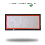 FINESTRA NERA IN PLEXIGLASS PER CARAVAN HOBBY DAL 2010 AL 2016. MARCA POLYPLASTIC - campercaravanricambi.com