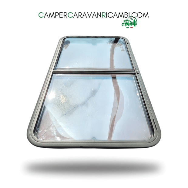 FINESTRA SCORREVOLE BIRKHOLZ COMPLETA DI CORNICE ESTERNA PER CAMPER NIESMANN FLAIR/ARTO FINE ANNI '90/INIZIO 2000 (NIS 0880043) - campercaravanricambi.com