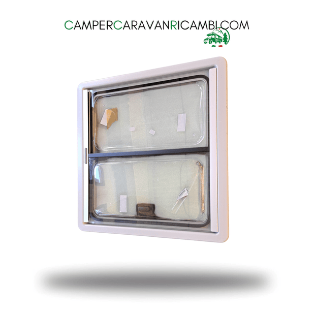 FINESTRA SCORREVOLE COMPLETA DI CORNICE ESTERNA PER CAMPER MARCA DOMETIC SEITZ (C559043) - campercaravanricambi.com