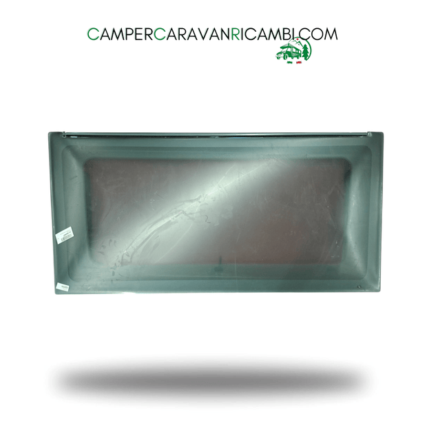 FINESTRA TRAPEZOIDALE IN PLEXIGLASS FRONTALE PER CARAVAN HOBBY DAL 2007 AL 2009 CON PISTONI PER APERTURA. MARCA PARAPRESS (2412400007) - campercaravanricambi.com