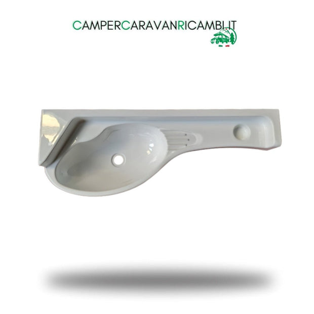 LAVELLO BAGNO BIANCO PER CAMPER ELNAGH FINE ANNI '90 (25013) - campercaravanricambi.com