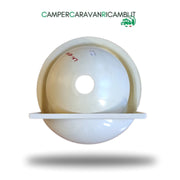 LAVELLO BAGNO IN PLASTICA COLOR AVORIO PER CAMPER LAIKA ANNI '90 / INIZIO 2000 INTROVABILE (45183) - campercaravanricambi.com