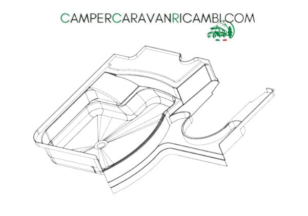 PIATTO DOCCIA LAIKA SERIE X (65262) - campercaravanricambi.com