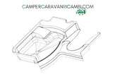 PIATTO DOCCIA LAIKA SERIE X (65262) - campercaravanricambi.com