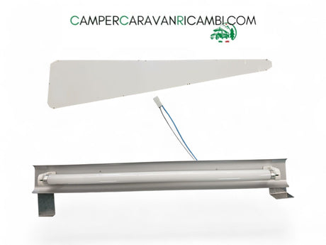 PLAFONIERA A NEON DESTRA MANSARDA CAMPER ARCA (IM - 00420) - campercaravanricambi.com