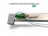 PLAFONIERA A NEON DESTRA MANSARDA CAMPER ARCA (IM - 00420) - campercaravanricambi.com
