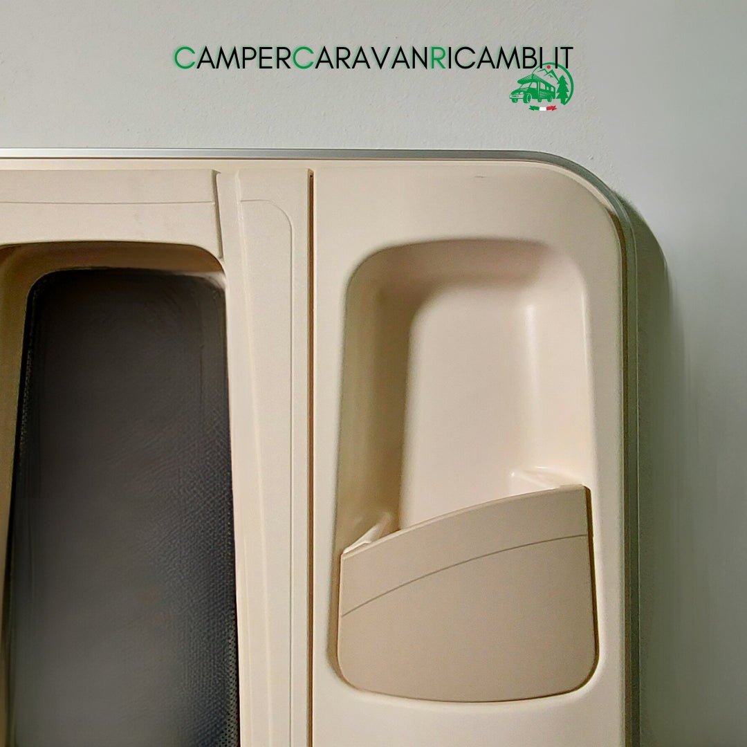 Pro-Styling Hartal FAP – Lucchetto Interno Per Porta Di Camper, Roulotte E Barche – Colore Beige, Misure 125x110 Mm, Interasse Fori 64x38 Mm, Plastica Resistente Ai Raggi UV