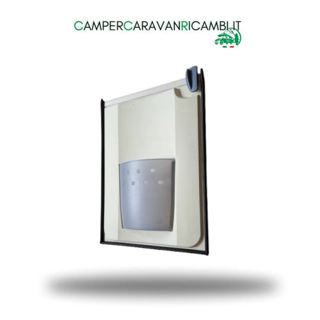 PORTA INFERIORE CARAVAN HOBBY COMPLETA DI GUARNIZIONE, CHIUSURA E TASCA PORTAOGGETTI. STAGIONE 2002/2008 (2400030602) - campercaravanricambi.com