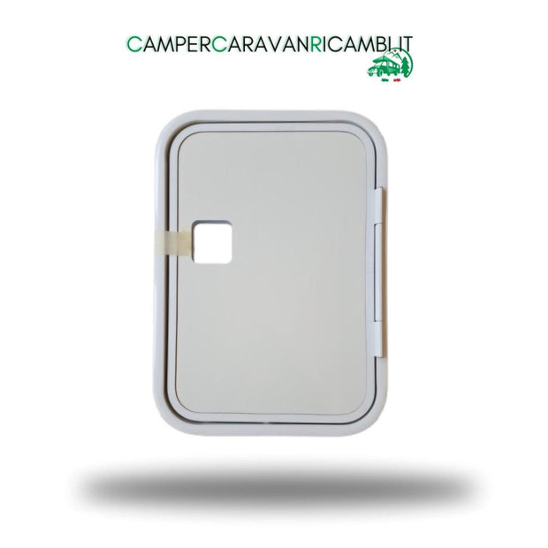 SPORTELLO VANO BOMBOLE COMPLETO DI TELAIO IN ALLUMINIO CAMPER LAIKA (57928) - campercaravanricambi.com