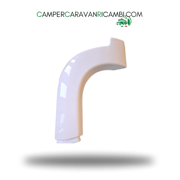 STAMPATA IN PLASTICA BIANCA PASSARUOTA ANTERIORE SINISTRO PER CAMPER MOTORHOME RAPIDO PRIMI ANNI 2000 (4PE091915) - campercaravanricambi.com