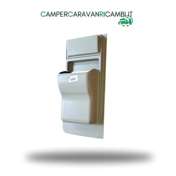 STAMPATA IN PLASTICA GRIGIA PORTA RIFIUTI PER PORTA CELLULA CAMPER ARCA PRIMI ANNI 2000 (MP - 00870) - campercaravanricambi.com