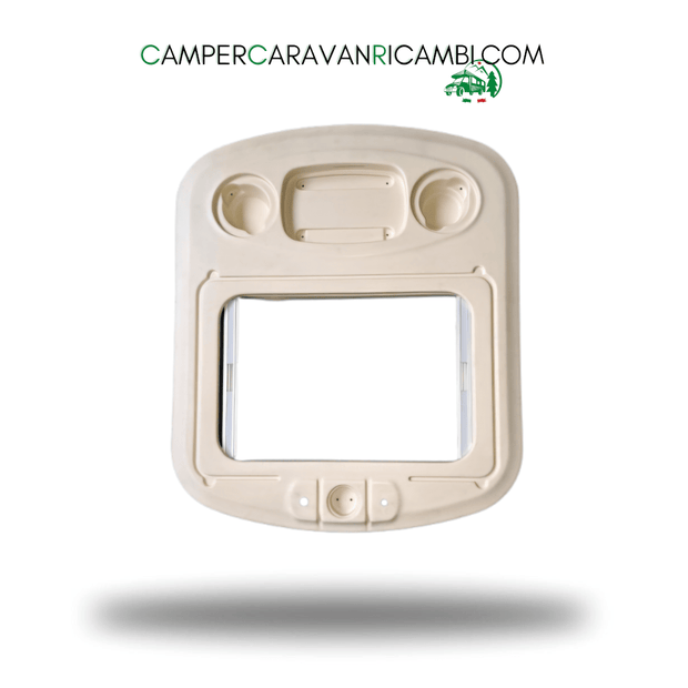 STAMPATA INTERNA IN PLASTICA COLOR AVORIO COMPLETA DI OSCURANTE E ZANZARIERA PLISSETTATI PER CAMPER LAIKA DAL 2001 AL 2006 (43464) - campercaravanricambi.com
