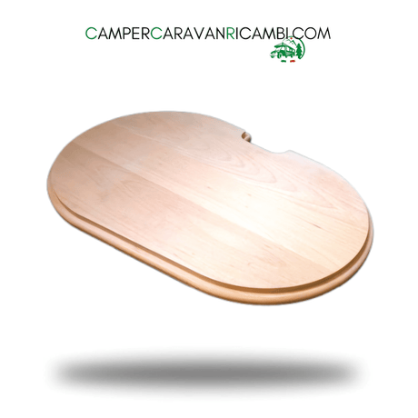 TAGLIERE SAGOMATO IN LEGNO PIANO CUCINA PER CAMPER ARCA INIZI ANNI 2000 (MB - 01121) - campercaravanricambi.com