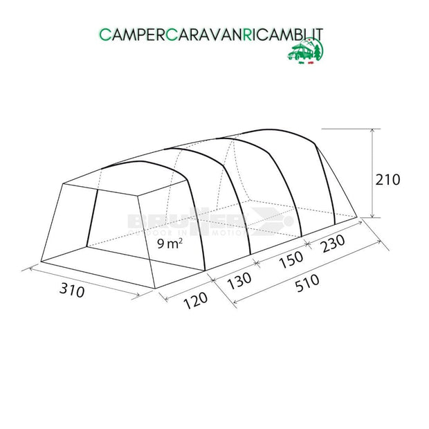 TENDA PER FAMIGLIE BRUNNER PURE 4 (0102972N) - campercaravanricambi.it