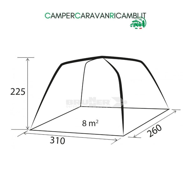 TENDA PER MINIVAN BRUNNER TROUPER 2.0 (0102995N) - campercaravanricambi.it