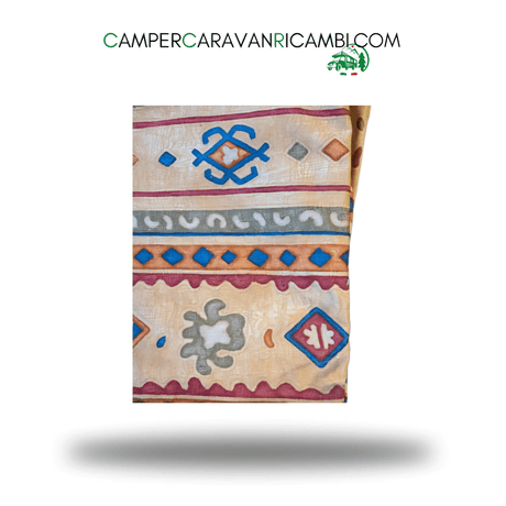 TESSUTO FANTASIA VARIANTE BULKAN 39 MARRONE PER CAMPER ARCA FINE ANNI '90. CONFEZIONE DA 6 MT (C809250) - campercaravanricambi.com