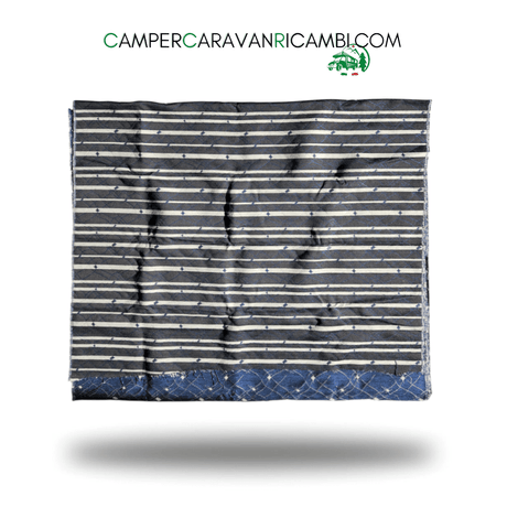 TESSUTO MODELLO FLOS COLORE BLU CON ROMBI PER CAMPER ARCA PRIMI ANNI 2000 (ARC TA - 00868) - campercaravanricambi.com