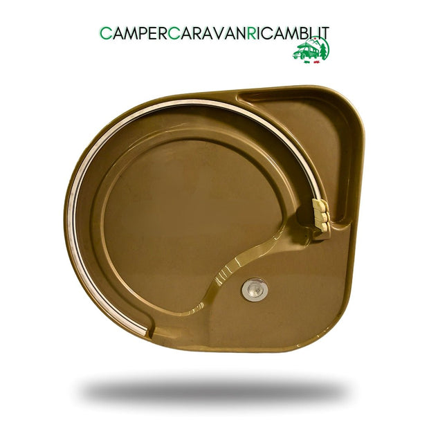 TETTO DOCCIA ELNAGH PRINCE/DUKE/BARON COLOR ORO 2010 - 2012 +BINARIO TENDA+FARETTO (D37102000) - campercaravanricambi.it