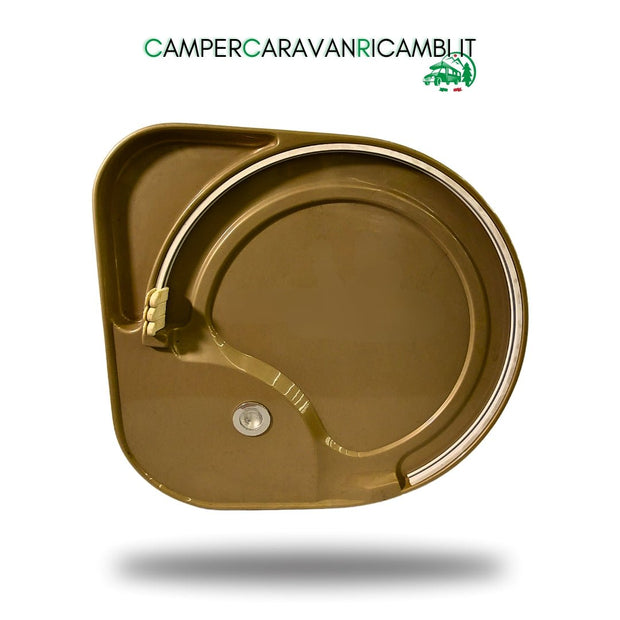 TETTO DOCCIA ELNAGH PRINCE/DUKE/BARON COLOR ORO 2010 - 2012 +BINARIO TENDA+FARETTO (D37102000) - campercaravanricambi.it